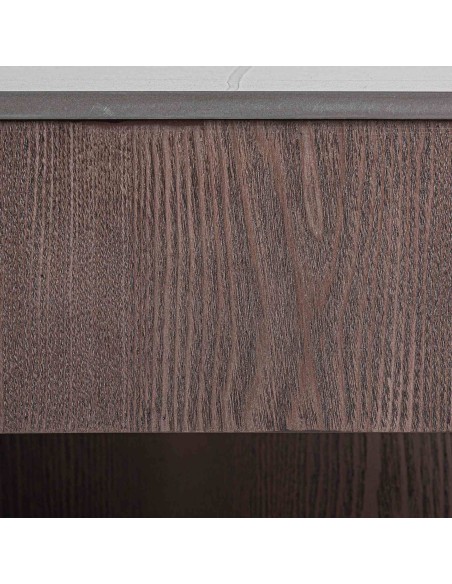 Mesa de Centro Neufs 70x70 cm de Mármol Sintético y Nogal – Vical Home