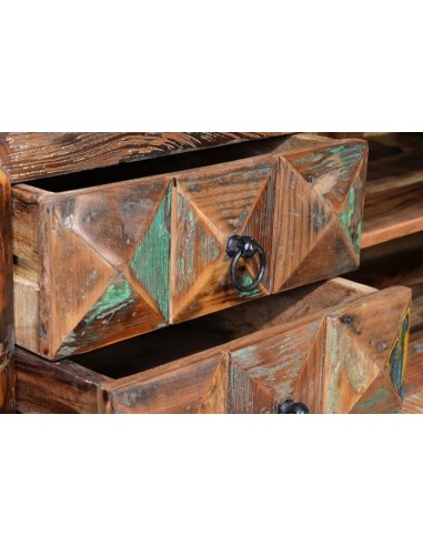 Mueble de TV en Madera Reciclada y Hierro –...