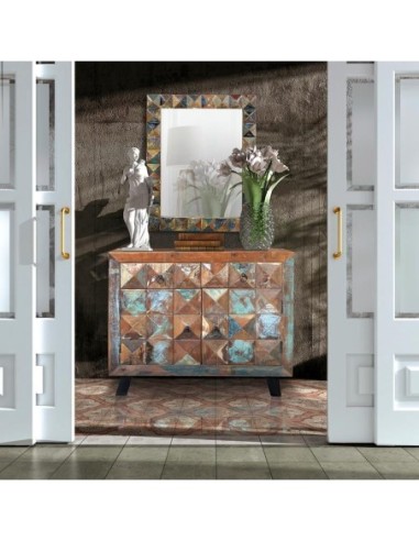 Espejo de Madera Reciclada 100x80 cm –...