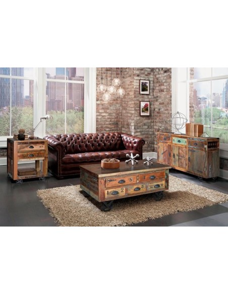 Aparador Verrier de madera reciclada con cajones de Giner y Colomer