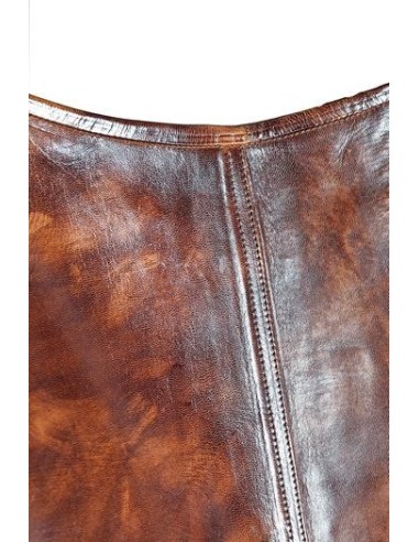 Silla Butterfly de Piel Envejecida y Hierro –...