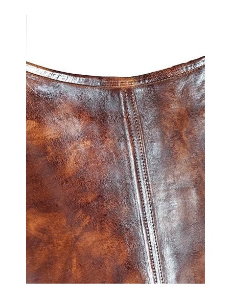 Silla Butterfly de Piel Envejecida y Hierro – Giner y Colomer