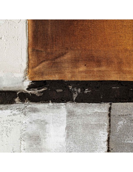 Cuadro Unai Vical Home en Lienzo Marrón y Madera de Pino – Estilo Contemporáneo 120x120cm