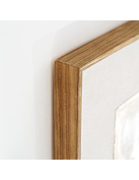 Cuadro Unai Vical Home en Lienzo Marrón y Madera de Pino – Estilo Contemporáneo 120x120cm