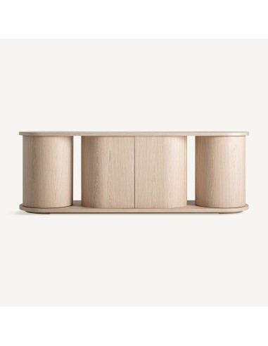 Aparador Kharj Vical Home en Madera de Roble Beige – Estilo Art Decó 220cm