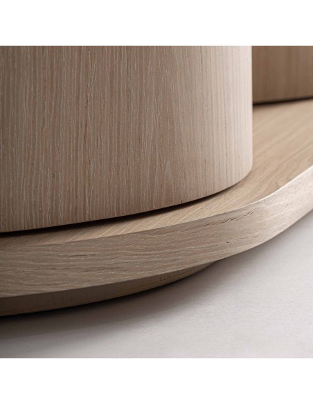 Aparador Kharj Vical Home en Madera de Roble Beige – Estilo Art Decó 220cm