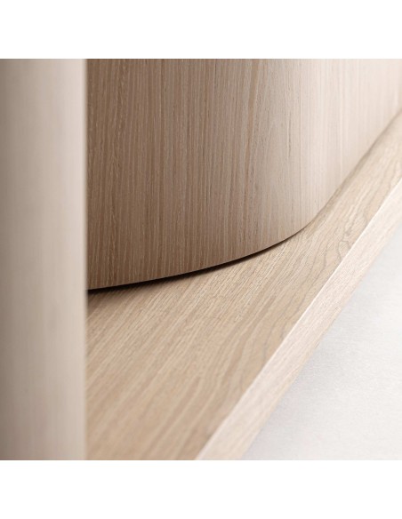 Aparador Kharj Vical Home en Madera de Roble Beige – Estilo Art Decó 220cm