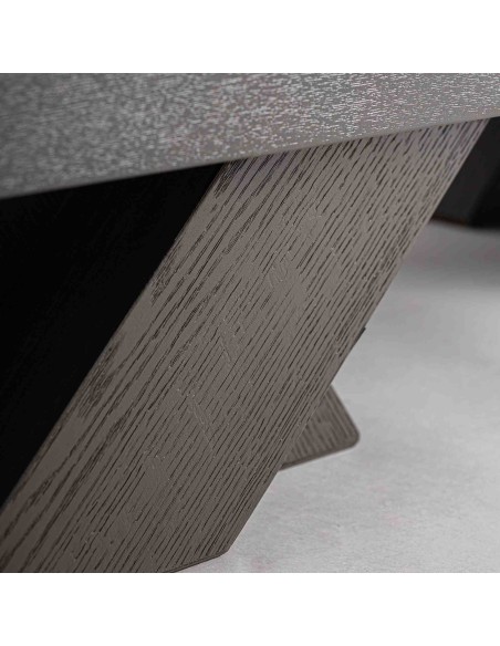 Aparador Rize Vical Home en Madera de Roble Negro – Estilo Art Decó 210cm