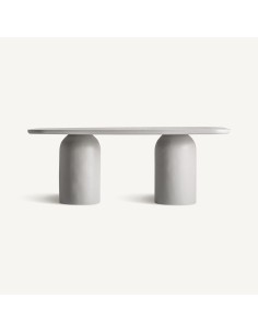 Mesa de Comedor Vical Home Felhasena de Hormigón Gris –...