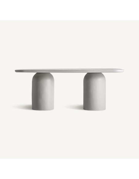 Mesa de Comedor Vical Home Felhasena de Hormigón Gris – Estilo Contemporáneo 200x100cm