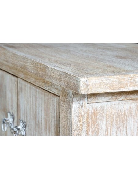 Mueble de TV de Madera de Mango con Tiradores de Bronce – Giner y Colomer