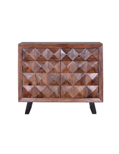 Cómoda Agra de Madera de Palisandro con 2...