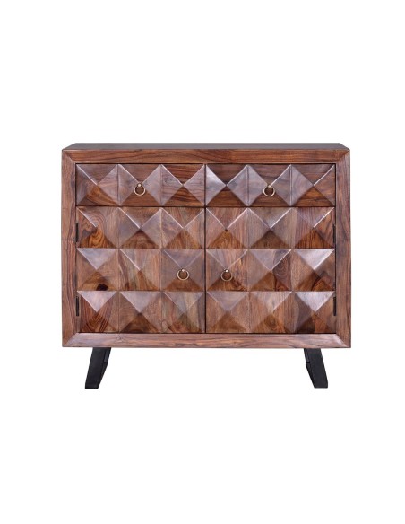 Cómoda Agra de Madera de Palisandro con 2 Cajones y 2 Puertas – Giner y Colomer