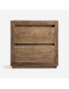 Mesita de Noche Norvik de Madera de Olmo Marrón – Vical Home