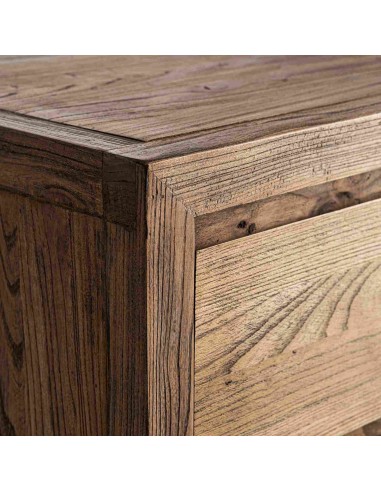 Mesita de Noche Norvik de Madera de Olmo Marrón...