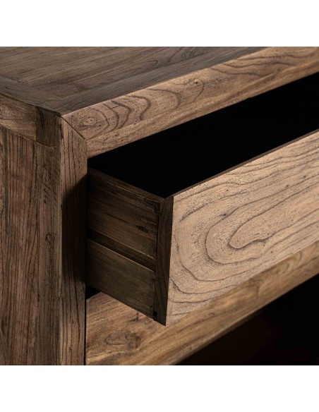 Cómoda Norvik de Madera de Olmo Marrón 180 cm – Estilo Contemporáneo | Vical Home