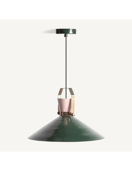 Lámpara de Colgar de Vical Home – Hierro y Latón con Estilo Industrial Elegante