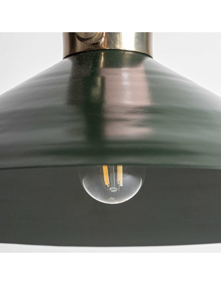 Lámpara de Colgar de Vical Home – Hierro y Latón con Estilo Industrial Elegante