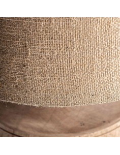 Lámpara de sobremesa de Vical Home, fabricada en madera de mango y combinada con yute natural. 2