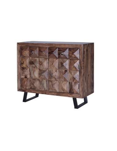 Cómoda Agra de Madera de Palisandro con 2...