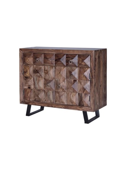 Cómoda Agra de Madera de Palisandro con 2 Cajones y 2 Puertas – Giner y Colomer