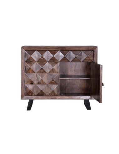 Cómoda Agra de Madera de Palisandro con 2...