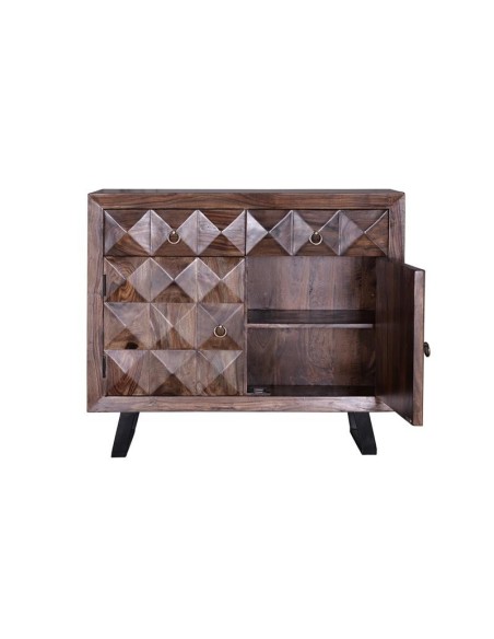 Cómoda Agra de Madera de Palisandro con 2 Cajones y 2 Puertas – Giner y Colomer