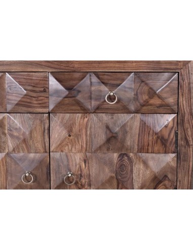 Cómoda Agra de Madera de Palisandro con 2...