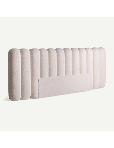 Cabezal Mier en poliéster crema y madera de...