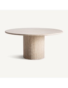 Mesa de Comedor Thiennes de Travertino Beige – Estilo... 2