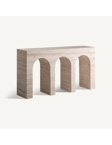 Consola Thiennes de Travertino Beige – Estilo...