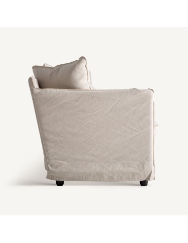 Sofá Bardney de Lino Beige – Estilo Clásico...