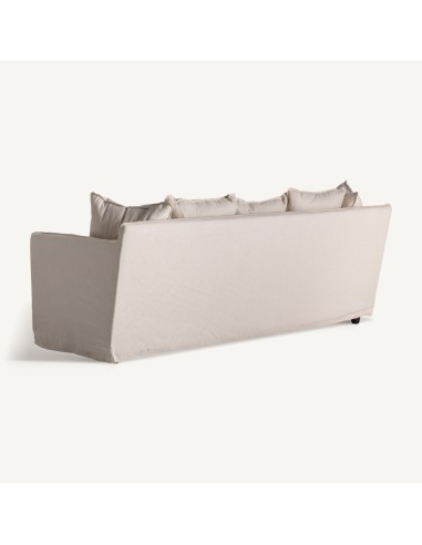 Sofá Bardney de Lino Beige – Estilo Clásico...