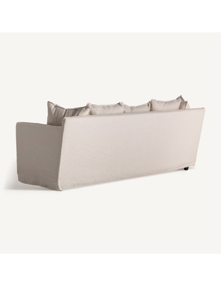 Sofá Bardney de Lino Beige – Estilo Clásico Elegante | Vical Home