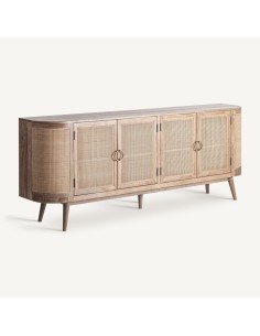 Aparador Beckley de Estilo Nórdico en Madera de Mango y... 2