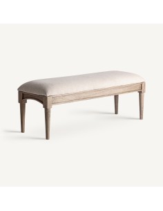 Banco Verac de Estilo Clásico en Madera de Mango y Yute –... 2