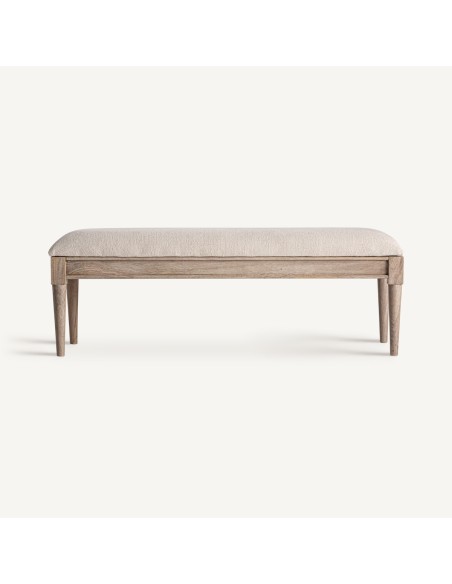 Banco Verac de Estilo Clásico en Madera de Mango y Yute – Vical Home