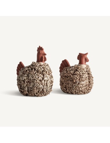 Figura Animal j/2 Terracota y Rafia Beige – Estilo Artesanal y Rústico | Vical Home