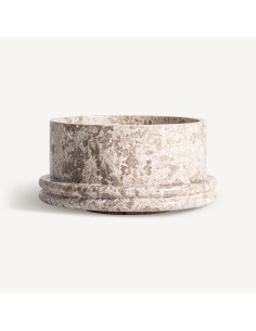 Centro de Mesa Trava en Mármol Beige Mate – Estilo...