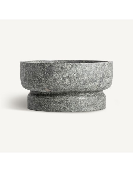 Centro de Mesa Basu de Mármol Gris Plano – Vical Home