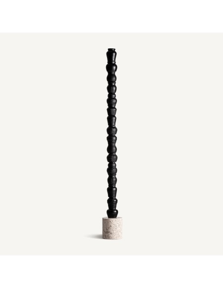 Figura Decorativa Soma en Terracota Negra y Mármol Beige – Vical Home (152 cm)