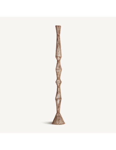 Figura Decorativa Alta en Banano Marrón con Base de Cemento – Vical Home