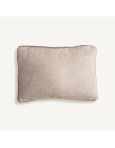 Cojín Sarabe en lino beige con fibra natural – Vical Home...