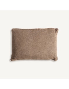 Cojín Nahia en lino marrón con fibra natural – Vical Home...