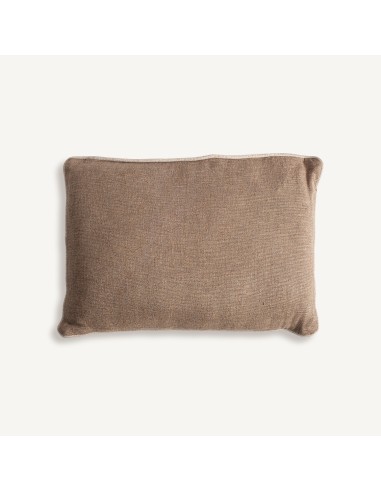 Cojín Nahia en lino marrón con fibra natural – Vical Home | 60x20x40 cm