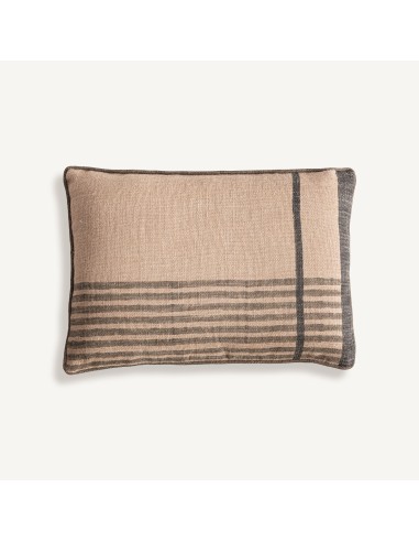 Cojín Nagore en yute beige y fibra natural marrón – Vical Home | 60x20x40 cm