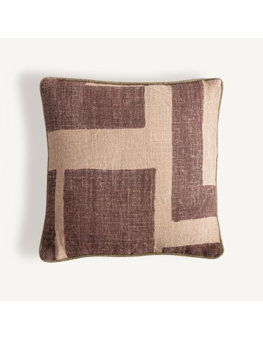 Cojín Amun de yute beige con fibra natural marrón – Vical Home | 45x20x45 cm