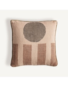 Cojín Amun de yute beige con fibra natural marrón – Vical... 2
