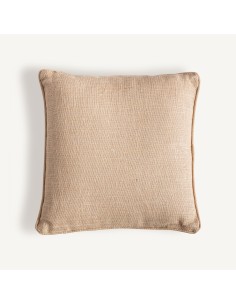 Cojín Alceo de yute beige con fibra natural marrón –... 2