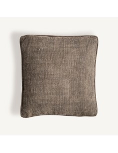 Cojín Nefer de yute beige y fibra natural verde – Vical... 2